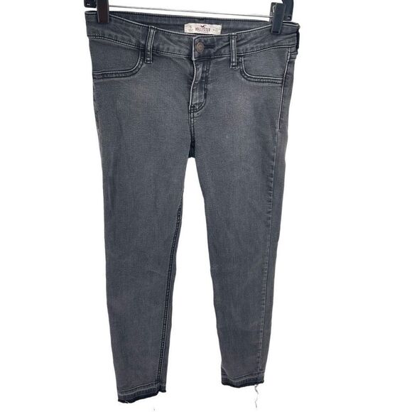 Hollister Womens Skinny Jeans Denim Mid Rise jegging Stretch Gray Size 5 / 27 - Picture 1 of 10